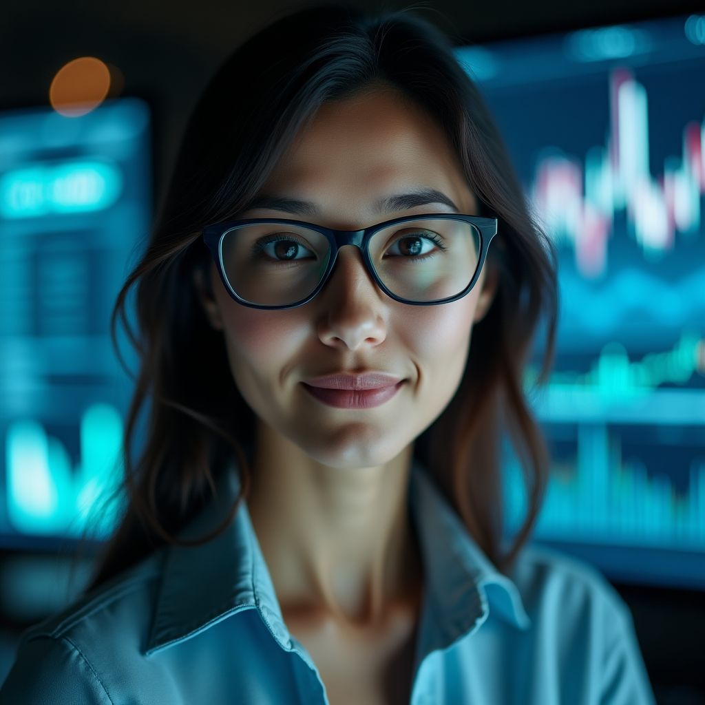 Retrato de Valentina Acosta, Jefa de Análisis de Mercado